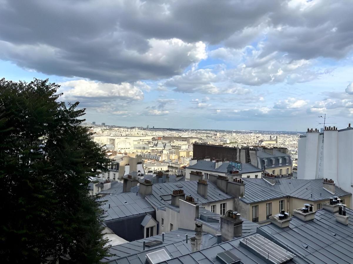 Spacieux appartement à 50m du Sacre Coeur - Magnifique Vue Paris Exterior foto